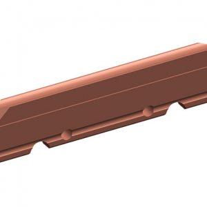 Part No. XA-11157 8-Bar, Collector Shoe, 100A, Copper Graphite, 4.75 inch L