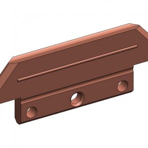 Part No. XA-13136 8-Bar, Collector Shoe, 30A, Copper Graphite, 3 inch L