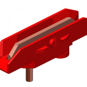 Part No. XA-13605 8-Bar, Collector Parts, Head Assy, 100A, J-Head, 6 AWG 21 inch L Pigtail