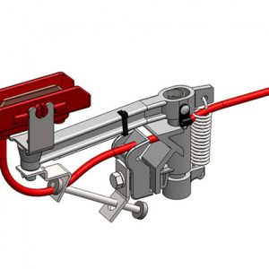 Part No. XA-15466 8-Bar, Collector, 100A, Single J-Head, H-Base, Bare Head Assembly, 21 inch Pigtail