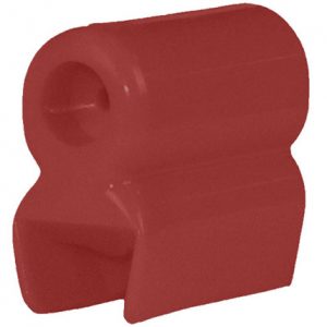 Part No. XA-14118 8-Bar Transfer Cap, Left Hand, 40A to 350A Bar, Red Lexan