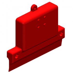 Part No. XA-16161 8-Bar, Power Feed Component, Case Half, High Heat, 4 hole