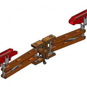 Part No. XA-21657 8-Bar, Collector, 200A, Tandem, J-Head, Bronze, C-Base, 21 inch L Pigtail