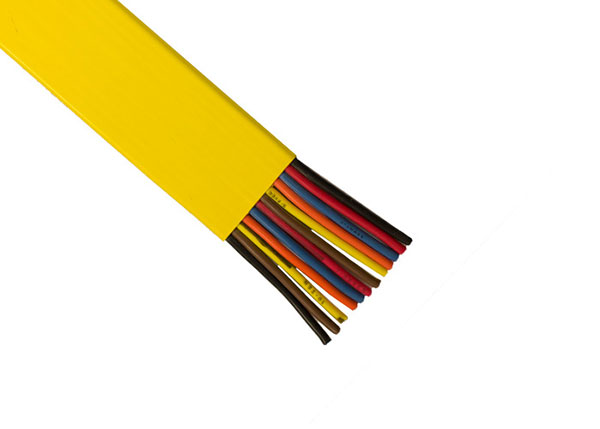 Part No. XA-22607Y Cable, Flat PVC, 16 AWG / 8 Conductor, Yellow