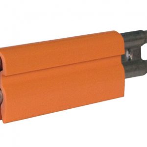 Part No. XA-22148 8-Bar Conductor Bar, 90A, Galvanized Steel, Dark Orange High Heat Cover, 5FT Length