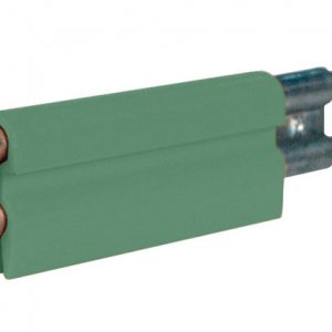 Part No. XA-22135G 8-Bar Conductor Bar, 90A, Galvanized Steel, Green PVC Cover, 10FT Length