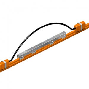 Part No. XA-22140 8-Bar Expansion Section, 90A, Galvanized Steel, Orange PVC Cover, 10FT Length
