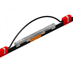 Part No. XA-22140B 8-Bar Expansion Section, 90A, Galvanized Steel, Black UV Resistant PVC Cover, 10FT Length