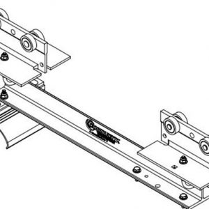 Part No. XA-22350 Heavy Duty C-Track Festoon Control Unit Trolley For Flat Cable, Galvanized Steel