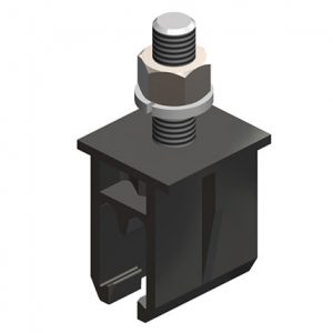 Part No. XA-23370 8-Bar, Hanger Clamp, Black Polycarbonate, w/o Insulator, Stainless Steel Hdwe