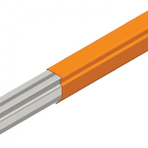 Part No. XA-23503F Hevi-Bar II Conductor Bar 1000A, Orange PVC Cover, 10FT Length