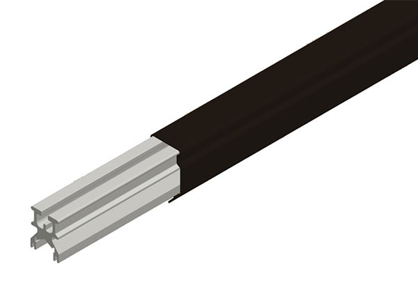 Part No. XA-23500D Hevi-Bar II Conductor Bar 1000A, Black UV Resistant PVC Cover, 30FT Length