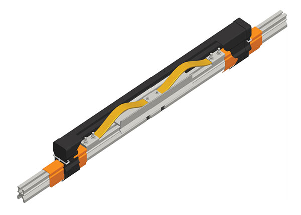 Part No. XA-23512 Hevi-Bar II, Expansion Section, 1000A, Orange PVC Cover, 20 ft L