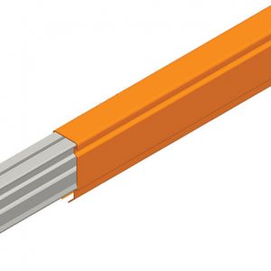 Part No. XA-24003F Hevi-Bar II Conductor Bar 1500A, Orange PVC Cover, 10FT Length