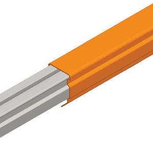 Part No. XA-24555F Hevi-Bar II Conductor Bar 700A, Dark Orange High Heat Fiberglass/Polyester Cover, 10FT Length