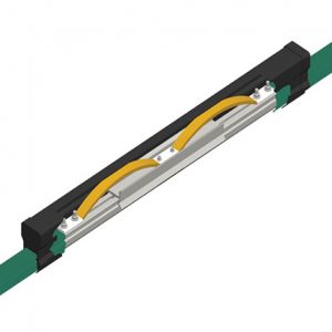 Part No. XA-24566B Hevi-Bar II, Expansion Section, 700A, Green PVC Cover, 15 ft L