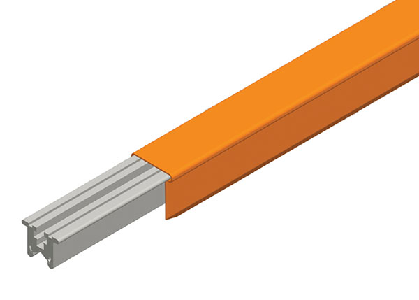 Part No. XA-27583F Hevi-Bar II Conductor Bar 500A, Orange PVC Cover, 10FT Length