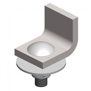 Part No. XA-27727 Standard Duty C-Track Festoon End Stop, Stainless Steel