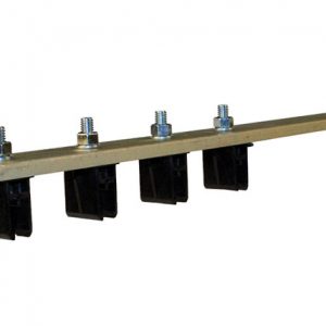 Part No. XA-28829 8-Bar, Bracket, Web, with Hangers, Polycarbonate Snap-in Hangers, 4 conductor, 5 inch L Brkt