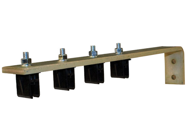 Part No. XA-28829 8-Bar, Bracket, Web, with Hangers, Polycarbonate Snap-in Hangers, 4 conductor, 5 inch L Brkt