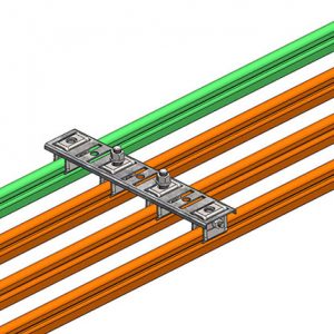 Part No. XA-28836 8-Bar, Gang Bracket, for Four Steel Snap-in Hangers