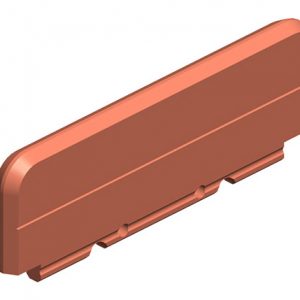 Part No. XA-30516 Hevi-Bar II, Collector Shoe, 200A/400A, for 125A Single and 250A Tandem Collectors, 6 inch L