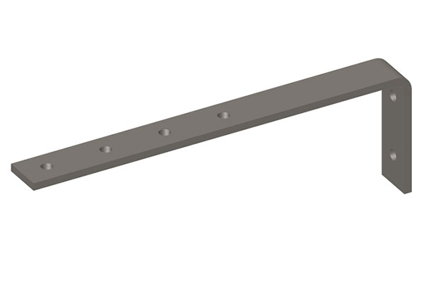 Part No. XA-30697 Hevi-Bar II, Bracket, Web, Hot Dip Galv, 19.25″ L (for 4 Conductor Bars)