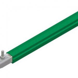 Part No. XA-310102-J Safe-Lec 2 Conductor Bar 100A Galv Steel, PVC Cover, Green Ground, w/ Splice Joint, 4.5M