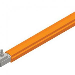 Part No. XA-310601-J Safe-Lec 2 Conductor Bar 200A AL/SS, Orange PVC Cover, w/ Splice Joint, 4.5M