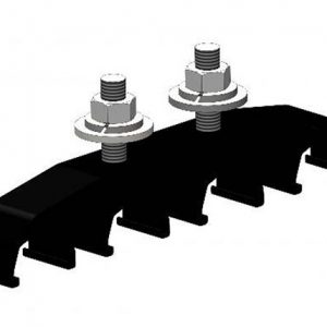 Part No. XA-310835 Safe-Lec 2 Hanger Clamp, 4-Pole, Lateral Mount, 2-Bolt, Std Heat, Black Acetyl