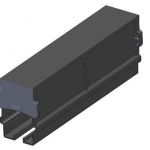 Part No. XA-310850B Safe-Lec 2 Joint Cover, Black UV Resistant PVC (used for all PVC systems)