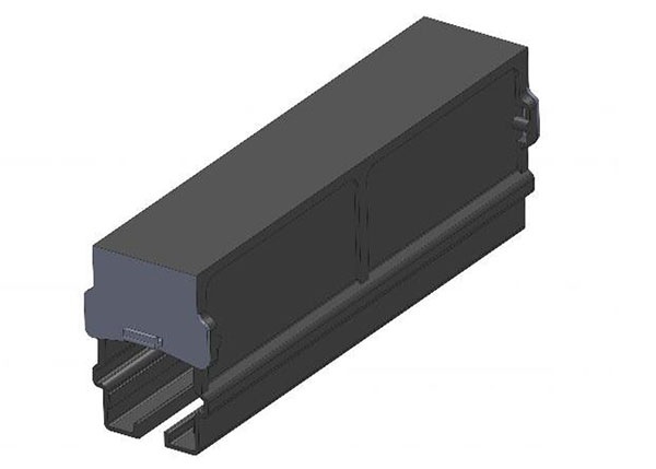 Part No. XA-310850B Safe-Lec 2 Joint Cover, Black UV Resistant PVC (used for all PVC systems)