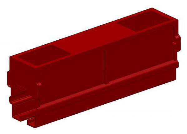 Part No. XA-310855 Safe-Lec 2 Joint Cover, Red Medium Heat Polycarbonate