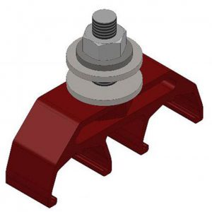 Part No. XA-310899 Safe-Lec 2 Hanger Clamp, 2-Pole, Medium Heat, Red Polycarbonate
