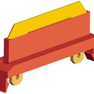 Part No. XA-310993 Safe-Lec 2 Collector Shoe and Holder, 50A/100A, Red Phase