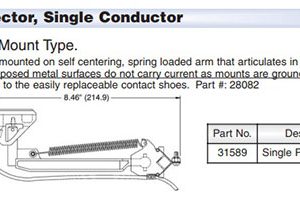 Part No. XA-31589 COLLECTOR 30A SHOE 18 PGT