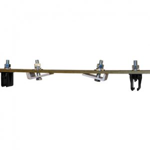 Part No. XA-31762 8-Bar, Bracket, Web, with Hanger Clamps, 4 Steel Cross-Bolt, 3 inch OC, 15.75 inch L