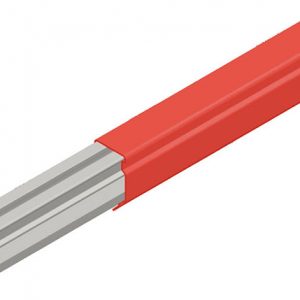 Part No. XA-31991 Hevi-Bar II Conductor Bar 1000A, Red Med Heat Polycarbonate Cover, 30FT Length