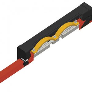 Part No. XA-32498 Hevi-Bar II, Expansion Section, 500A, Red Med Heat Polycarbonate Cover, 30 ft L