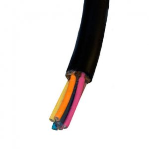 Part No. XA-34155C Pendant Cable with Internal Steel Strain Relief, Neoprene SO, 16 AWG / 5 Conductors