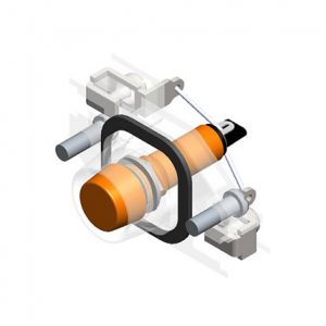 Part No. XA-34303A 80 Series Pendant Pilot Light 110VAC, 22 mm, Amber (takes a button space)