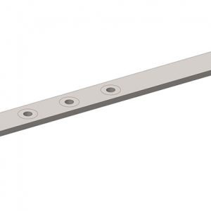Part No. XA-35337 Hevi-Bar II, Bracket, Web, Stainless Steel, For 4 Conductor Bars, 19.25 inch L