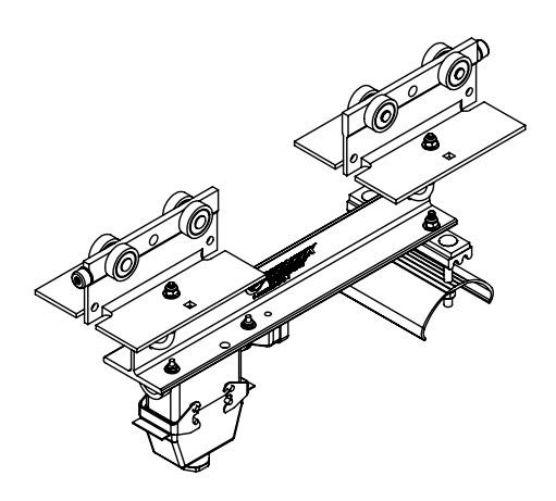 Part No. XA-37763 Heavy Duty C-Track Festoon Control Unit Trolley For Flat Cable, With 24 Pin Quick Disconnect