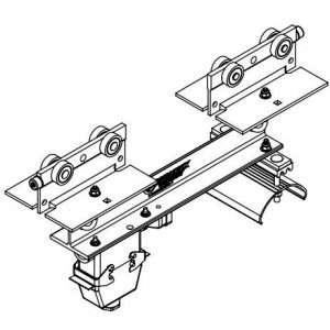 Part No. XA-37762 Heavy Duty C-Track Festoon Control Unit Trolley For Flat Cable, With 16 Pin Quick Disconnect