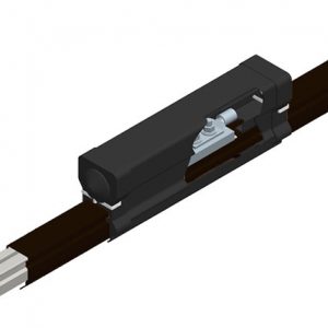 Part No. XA-38117 Hevi-Bar II, Power Feed, 700A, Black Std Heat UV Resistant PVC Cover, 500 MCM