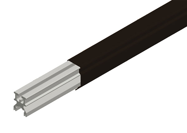 Part No. XA-38938R Hevi-Bar II Conductor Bar 1000A, Black UV Resistant PVC Cover, 20FT Length