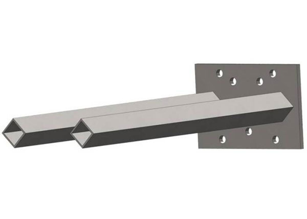 Part No. XA-39050 Safe-Lec 2 Collector Mounting Bar, Double-Post, 0.5 inch (13mm) sq, 16 inch Length