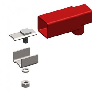 Part No. XA-39127 Safe-Lec 2 End Cap For Galvanized Steel or Copper Bar, Stainless Steel Hardware