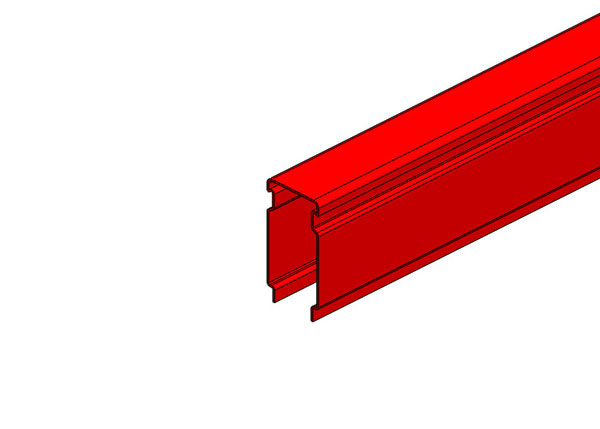 Part No. XA-39295 Hevi-Bar II Conductor Bar Cover 1500A, Red Med Heat Polycarbonate, 29FT Length