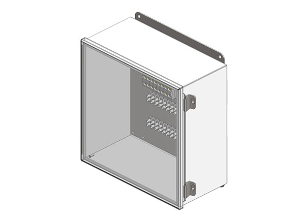 Part No. XA-39388C Junction Box, NEMA 4X, with terminals for 24-Pole Control + 8 Power, 12″ x 12″ x 6″